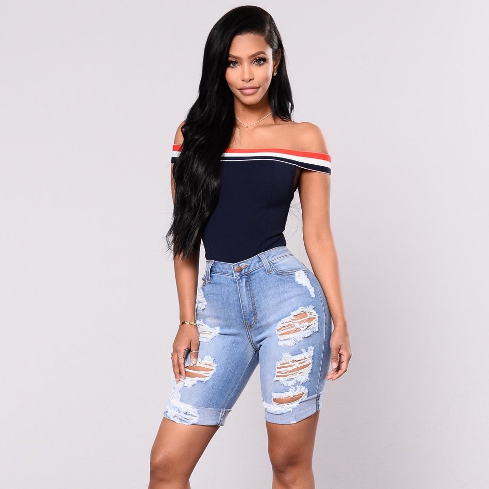 Shipwrecked Bermuda Shorts - Denim - Picture 2 of 7